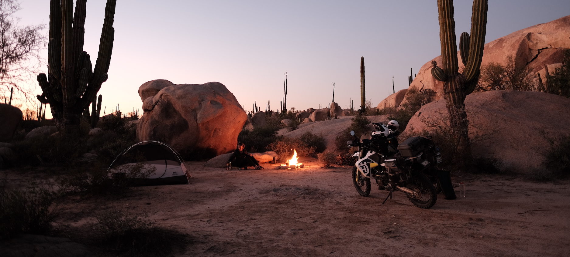 adventure motorcycle camping gear