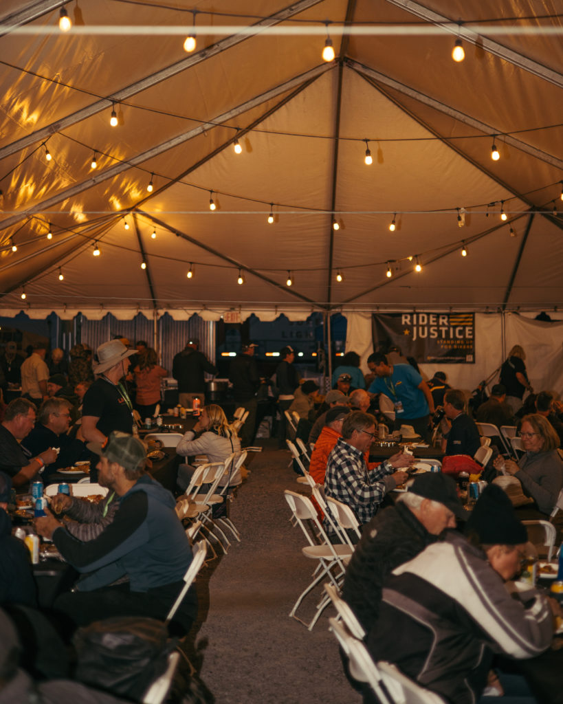 Rider Justice Moto Party at Overland Expo