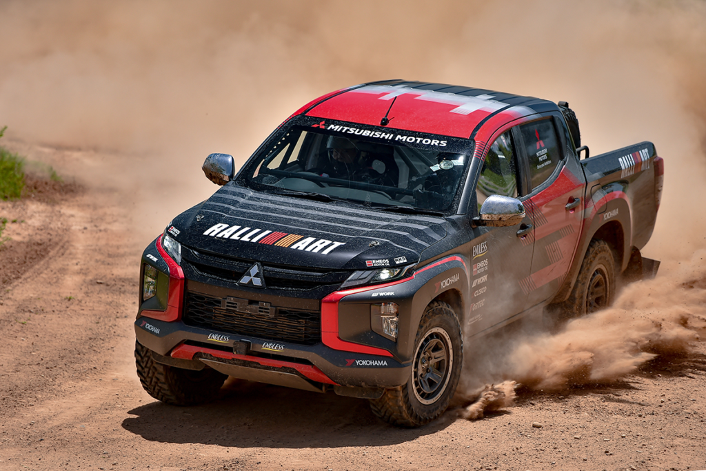 Mitsubishi Triton Rally Car for the Asia Cross Country Rally AXCR 2022