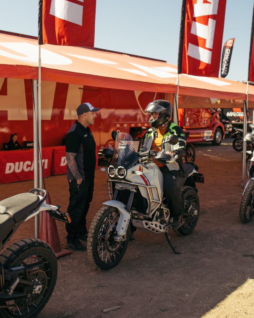 DUCATI DESERTX DEMO RIDES AT OVERLAND EXPO