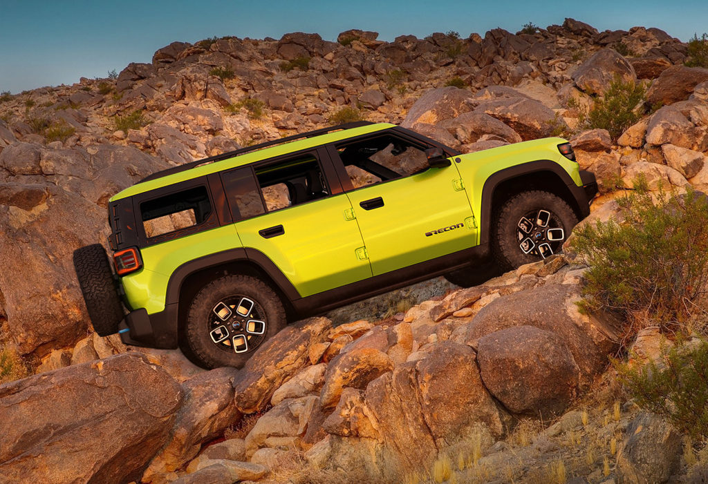 The Jeep Recon will be Jeeps first EV SUV available in the states.