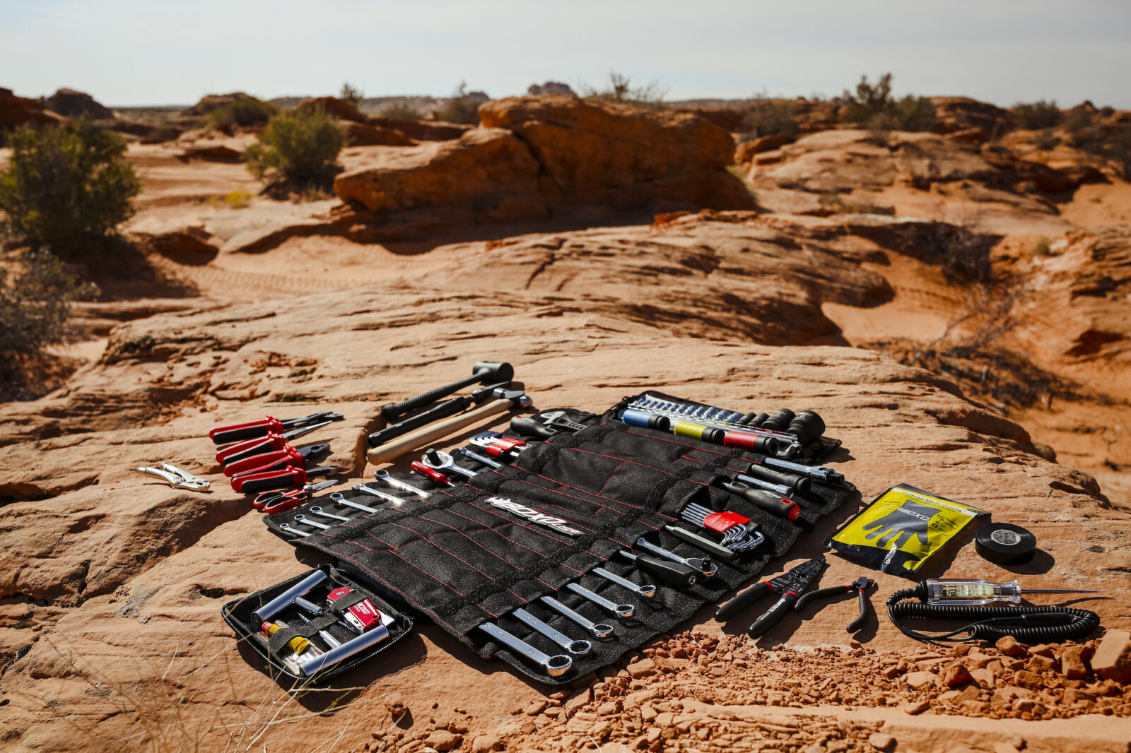 Tool Kit BoxoUSA OffRoad Tool Bag with Tool Roll Overland Expo