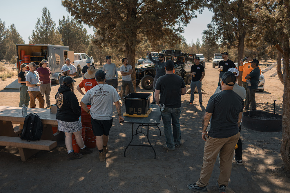 Overland Expo Foundation clean up in partnership with Tread Lightly.