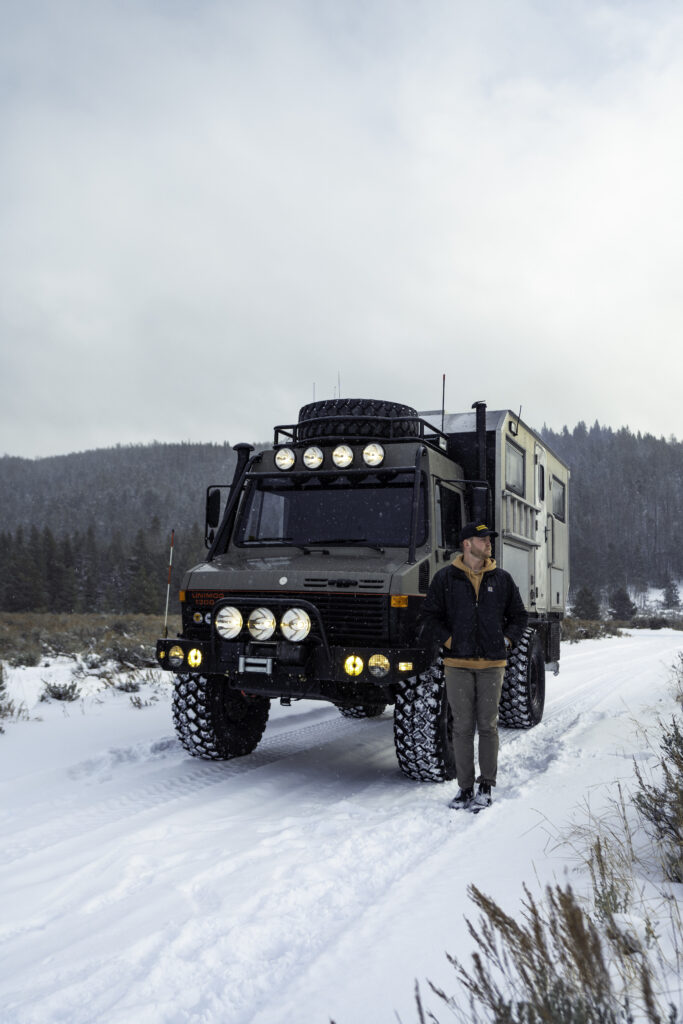 Harrison Schoen and his Unimog