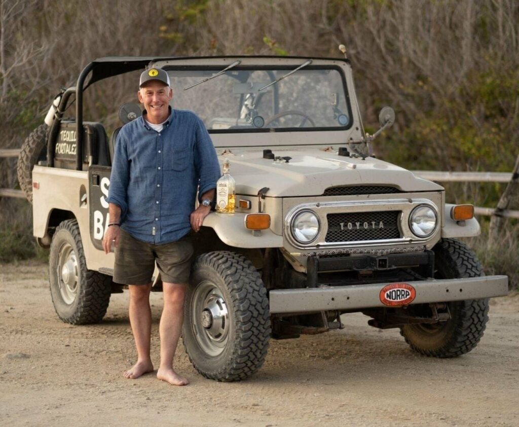 Michael Emery with his Land Cruiser in Baja