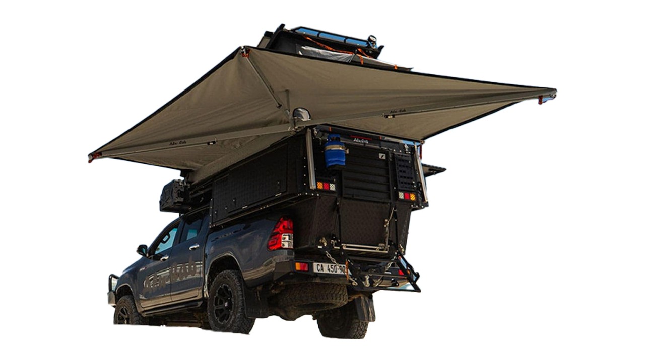AluCab 3R Expedition RT Tent, 270degree awning, Shower Cube Overland