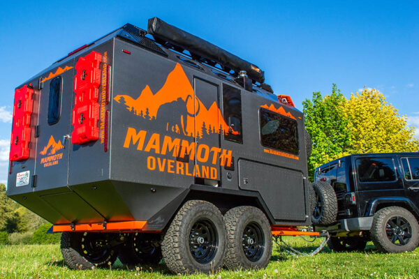 overlanding trailer, camping trailer, off-road trailer, military trailer, high-clearance trailer, bulletproof trailer, heatproof trailer, trailer, pop-up trailer, Mammoth Overland, Tall Boy Trailer, TL trailer, glamping,