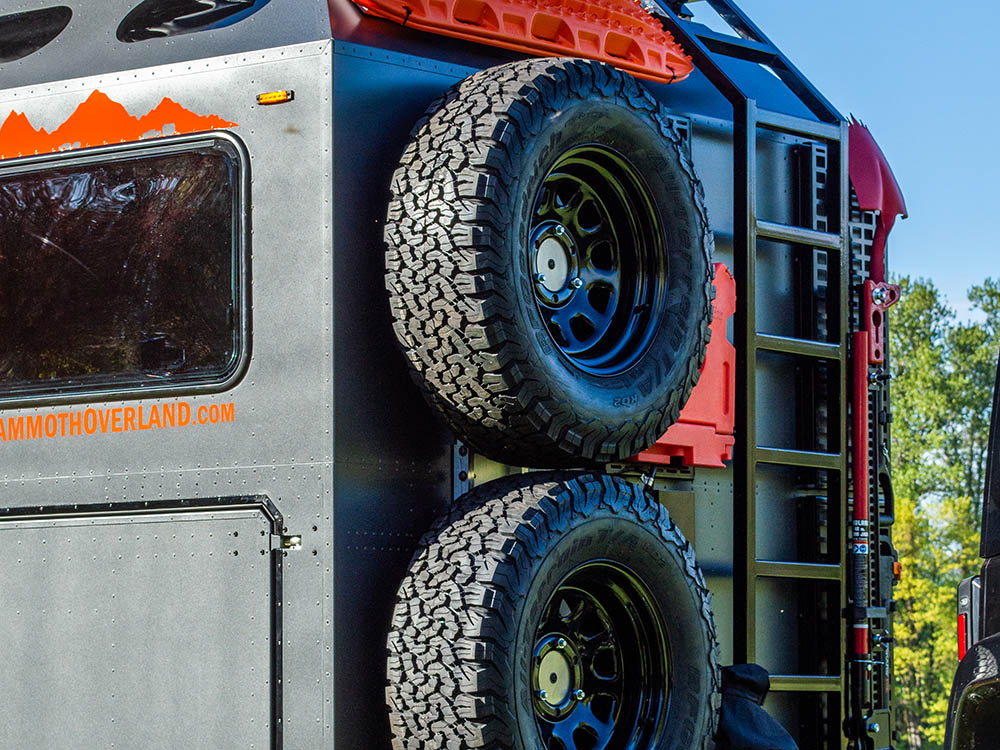 overlanding trailer, camping trailer, off-road trailer, military trailer, high-clearance trailer, bulletproof trailer, heatproof trailer, trailer, pop-up trailer, Mammoth Overland, Tall Boy Trailer, TL trailer, glamping,