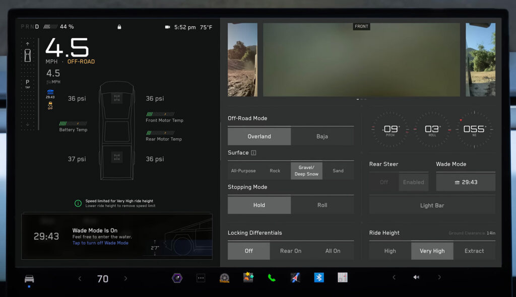 Tesla, Tesla Cybertruck, cybertruck off-road, off-road modes, cybertruck overlanding, Elon Musk, water crossings,
