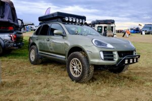 Porsche Cayenne at Overland Expo Mountain West