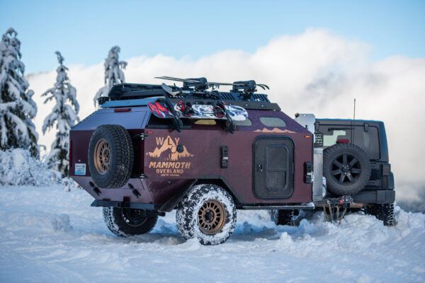 Mammoth Overland WLY Camper Trailer is ready winter overland trailer adventures.