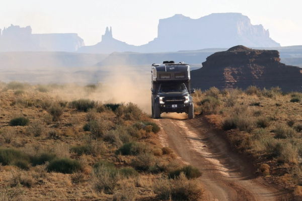 EarthRoamer in the desert.