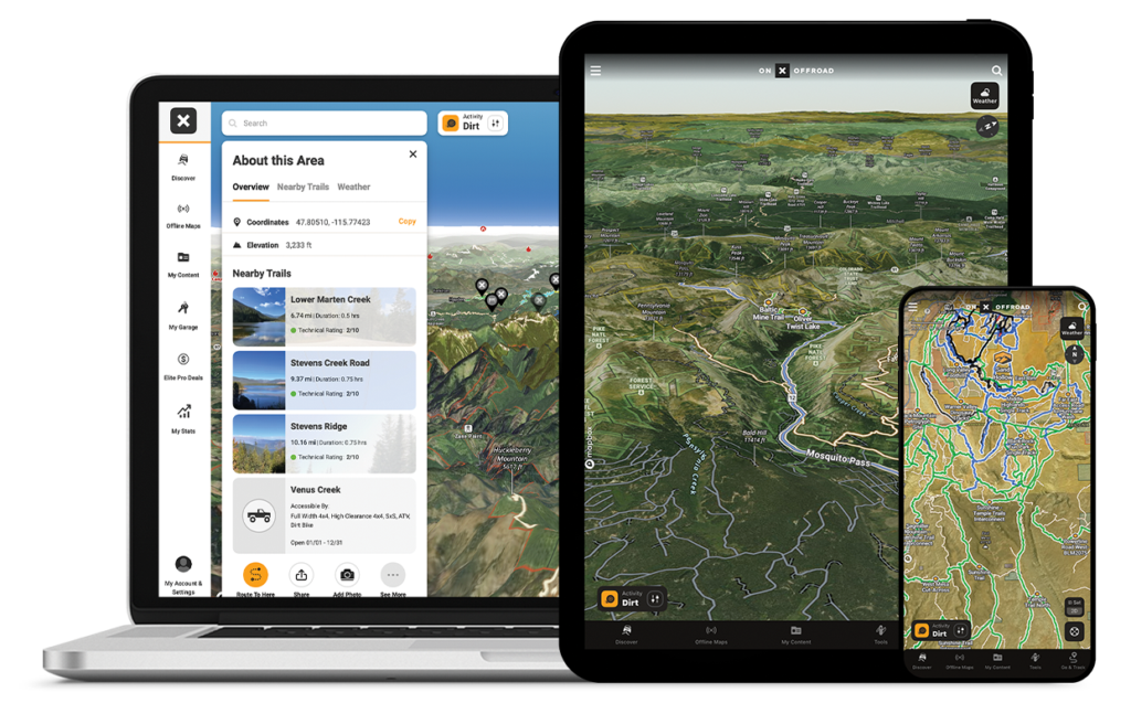 onX Offroad works on all your devices