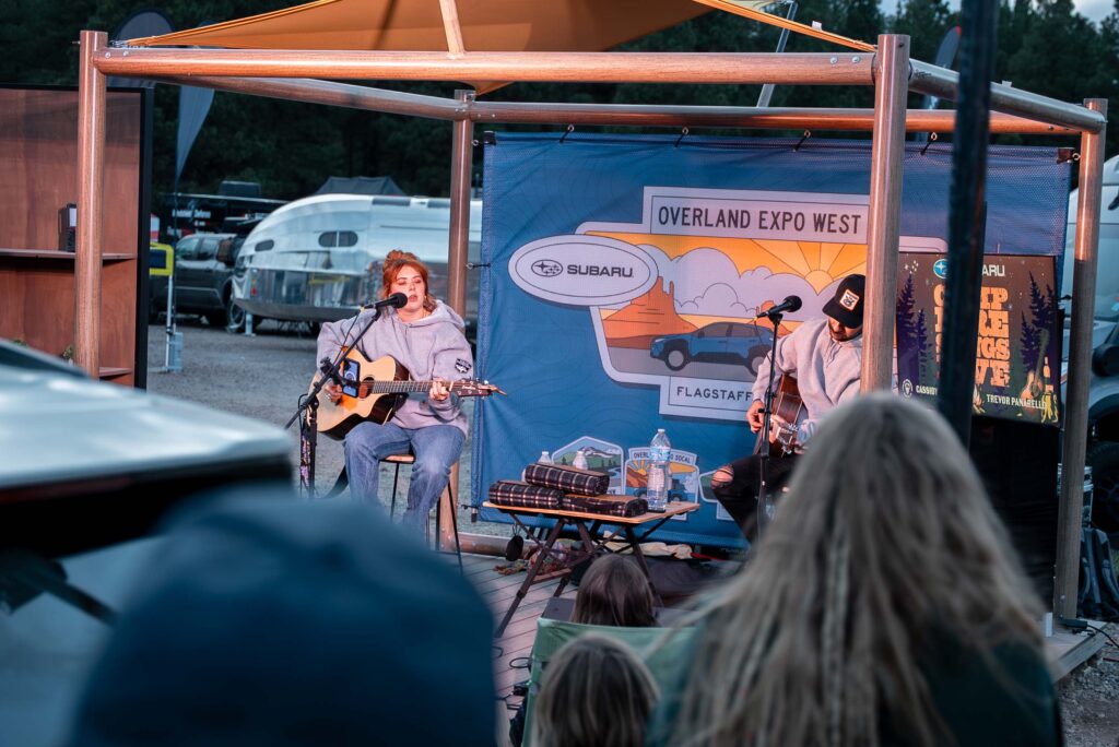 Subaru's Saturday evening party at Overland Expo West