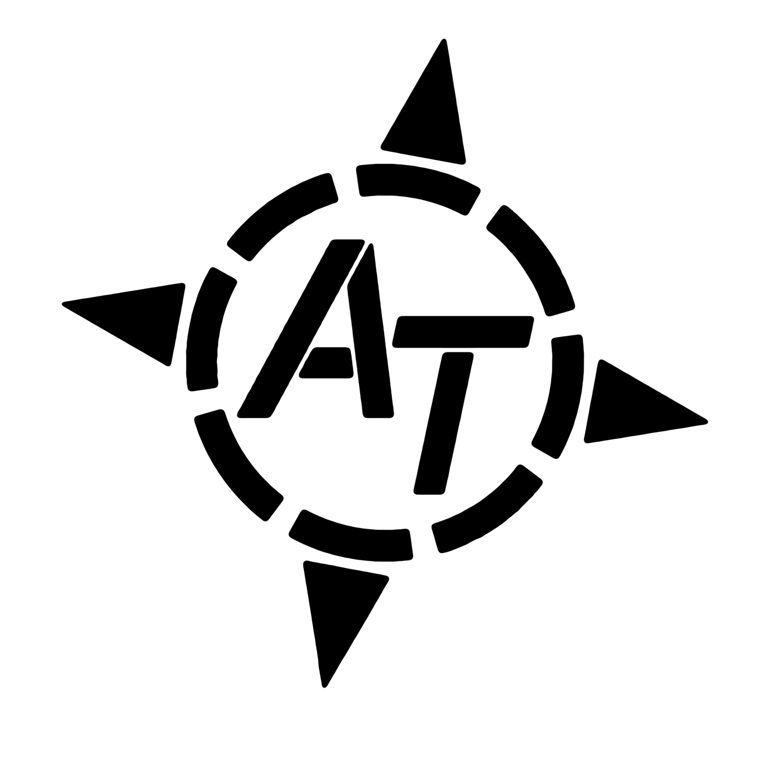 2024 - OVERSIZED FOR SCALING - AT COMPASS ROSE - BLACK ON WHITE